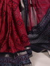 YNF7046 Polyester Viscose Chanderi With Bandhej Print Saree Wholesale Market In Surat